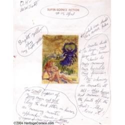 Kelly Freas - "Super Science" #15, April, 1959 Preliminary Cover Painting Original Art (1959).