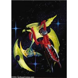 Kelly Freas - Analog Cover Original Art (1991).