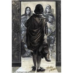 Kelly Freas - Crazy Magazine Original Art "Kelly's Cockeyed Canvas" Blue Boy (undated).