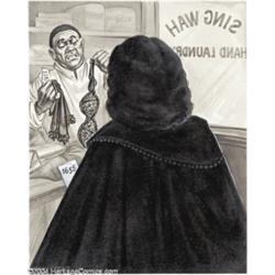 Kelly Freas - Crazy Magazine Original Art "Kelly's Cockeyed Canvas" Hand Laundry (undated).