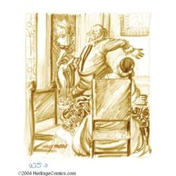 Kelly Freas - Crazy Magazine Original Art "Kelly's Cockeyed Canvas" Little Dutch Girl (Preliminary #