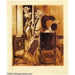 Kelly Freas - Crazy Magazine Original Art "Kelly's Cockeyed Canvas" Little Dutch Girl (Final) (undat