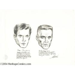 Kelly Freas - Studies in Aging #2 Pencil Illustration Original Art (1958).