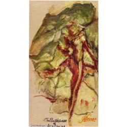 Kelly Freas - Dancer Sketches, Group of 3 Original Art (1984).