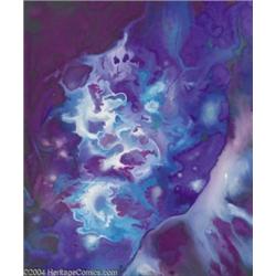 Kelly Freas - "Channel" Painting Original Art (1988).