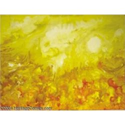 Kelly Freas - "Studies in Yellows" Painting Original Art (undated).
