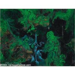 Kelly Freas - "Dark Places #1" Painting Original Art (undated).