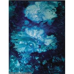 Kelly Freas - "Study in Green" Painting Original Art (undated).