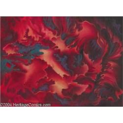 Kelly Freas - "Inside View" Painting Original Art (undated).