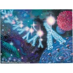 Kelly Freas - "Monoclonal Antibodies I" Comprehensive Illustration Original Art (undated).