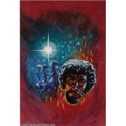 Kelly Freas - "Herds" Laser Book #2 Cover Original Art (Laser Books, 1975).