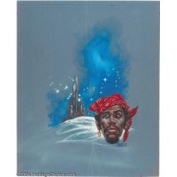 Kelly Freas - "Caravan" Laser Book #8 Cover Original Art (Laser Books, 1975).