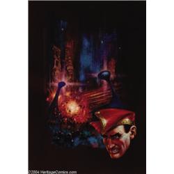 Kelly Freas - "The Black Roads" Laser Book #17 Cover Original Art (Laser Books, 1976).