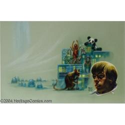 Kelly Freas - "Mindwipe" Laser Book #51 Cover Original Art (Laser Books, 1976).