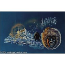 Kelly Freas - "The Unknown Shore" Laser Book #54 Cover Original Art (Laser Books, 1977).