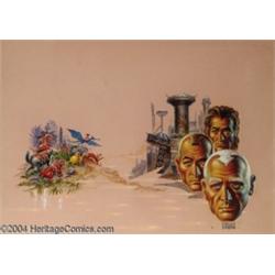 Kelly Freas - "Mindwipe" Unpublished Laser Book Cover Original Art (Laser Books, circa 1976).