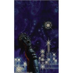 Kelly Freas - "Destiny Doll" DAW Book Cover Original Art (1982).