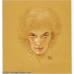 Kelly Freas - Dorsey Flynn Portrait Illustration Original Art (undated).