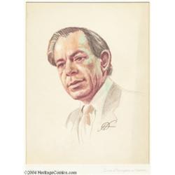 Kelly Freas - Portrait of Jim Kincaid Original Art (1983).