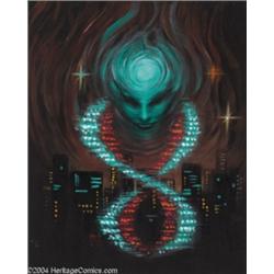 Kelly Freas - "City of Angels" Painting Original Art (1987).