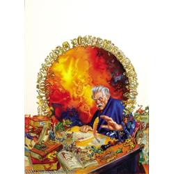 Kelly and Laura Freas - "Scribe" Marion Zimmer Bradley's Fantasy Magazine Cover Original Art (1989).