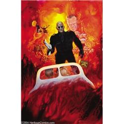 Kelly Freas - "Highway to Hell" Movie Poster Original Art (1991).