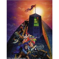 Kelly Freas - "The Maelstrom's Eye" Cover Original Art (Wizards of the Coast, 1992).