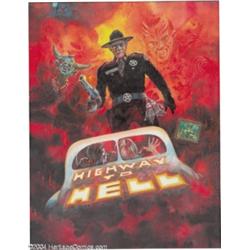 Kelly Freas - "Highway to Hell" Comprehensive Movie Poster Painting Original Art (1992).