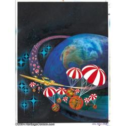 Kelly Freas - "Spaced Out Airbrush" Cover Painting Original Art (1993).