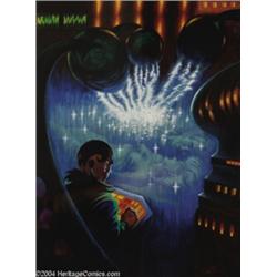 Kelly Freas - "Cosmic Express" Amazing Stories Illustration Original Art (Amazing Stories, 1994).