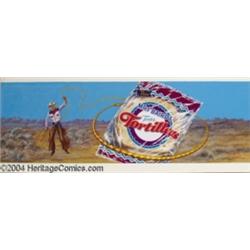 Kelly Freas - Cowboy Advertising Billboard Illustration Original Art (1995).