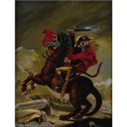 Kelly Freas - Rhudiprrt, Prince of Fur Collection Cover Original Art (Aeon/Mu Press, 1996).