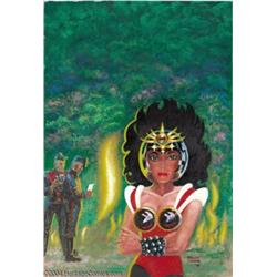 Kelly Freas - "The Companions: A Novel" Frontispiece Painting Original Art (Easton Press, 2003).