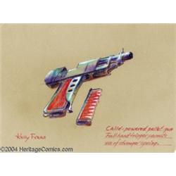 Kelly Freas - Toy Gun Concept Sketch Original Art (undated).