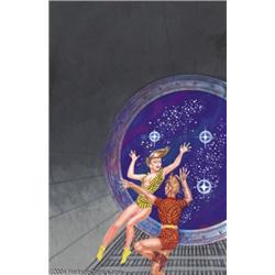 Kelly Freas - "Captain Future" Preliminary Painting Original Art (undated).