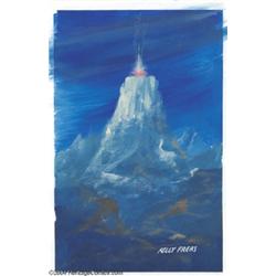 Kelly Freas - Untitled SF Preliminary Painting Original Art (undated).