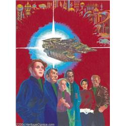 Kelly Freas - "Shatterworld" Painting Original Art (undated).