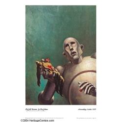 Kelly Freas - Planet Stories and Astounding Signed Prints, Group of 8 (1973/74).