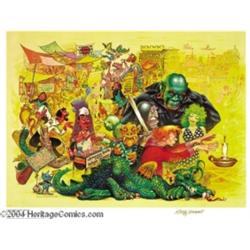 Kelly Freas - Science Fiction Paperback Covers Signed Prints, Group of 6 (1978).