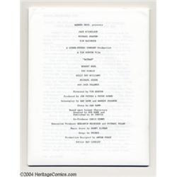 Batman - Memorabilia Movie Press Kits plus Ticket (Warner Brothers, 1989).