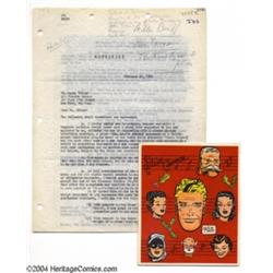 Milton Caniff - Signed Contract (1955).