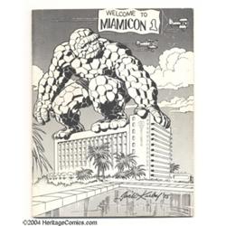 Miamicon #1 Program Book Signed by Jack Kirby, Neal Adams, Stan Lee, and More (1975).