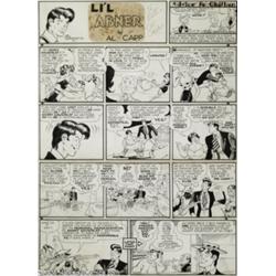 Al Capp Studios - Li'l Abner Sunday "Operative 711" Comic Strip Original Art (United Feature Syndica