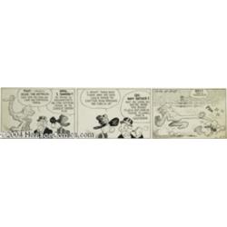 Billy DeBeck - Barney Google and Snuffy Smith Daily Comic Strip Original Art, dated 8-9-40 (King Fea