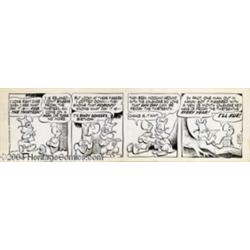 Walt Kelly - Pogo Daily Comic Strip Original Art, dated 2-13-61 (Hall Syndicate, 1961).