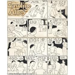 Frank King - Gasoline Alley Sunday Comic Strip Original Art, dated 6-29-47 (Chicago Tribune, 1947).