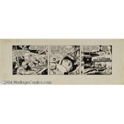 Jack Kirby and Wallace Wood - Sky Masters Daily Comic Strip Original Art, dated 2-19-59 (George Math
