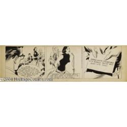 Alex Raymond - Rip Kirby Daily Comic Strip Original Art, dated 7-27-55 (King Features, 1955).