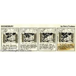 Garry Trudeau - Doonesbury Daily Comic Strip Original Art, dated 2-11-77 (Universal Press Syndicate,