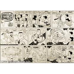 Mort Walker - Beetle Bailey Sunday Comic Strip Original Art, dated 8-29-54 (King Features Syndicate,